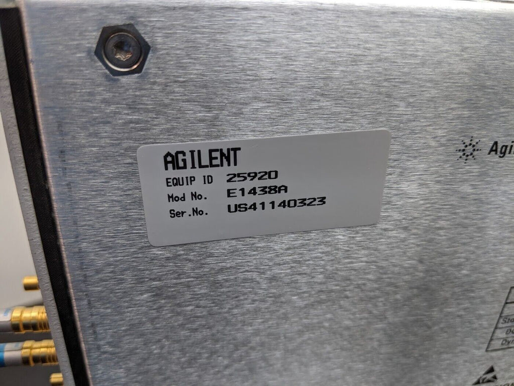 HP Agilent E1438A VXI 100 MSa/s Digitizer with DSP and Memory Option 288