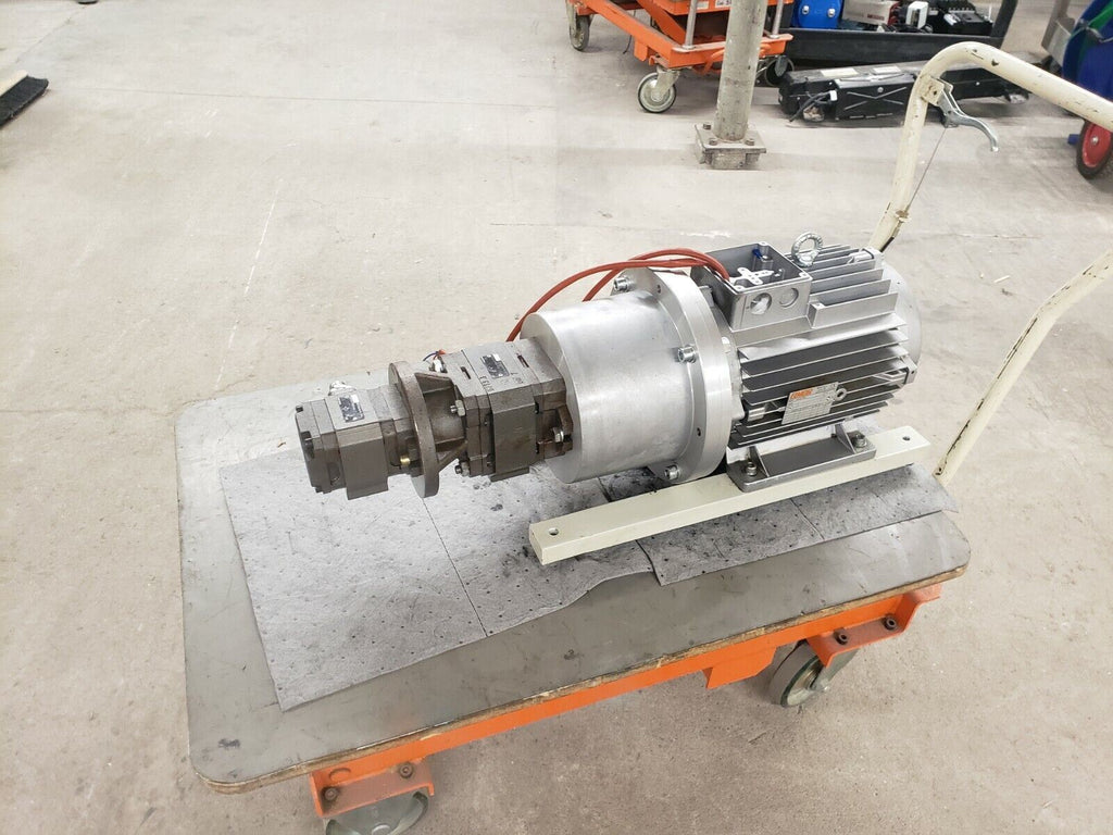 Elmor MT132MA4 7.5 Kw Motor With Rexroth PGH4-21/020RE11VU2, PGH3-22/01RR07VU2