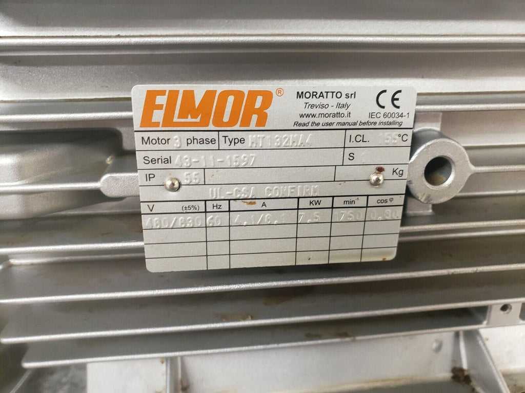 Elmor MT132MA4 7.5 Kw Motor With Rexroth PGH4-21/020RE11VU2, PGH3-22/01RR07VU2