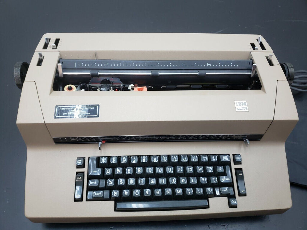 IBM Selectric II Electric Typewriter Grey/ Tan Tested Condition Pick up only
