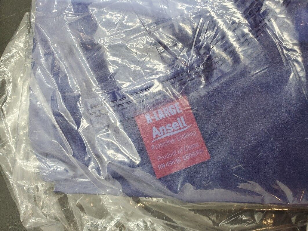 Ansell PVC Full Sleeve Protective Gown Apron Size XL LOT OF 5 RN 49636 LB06000