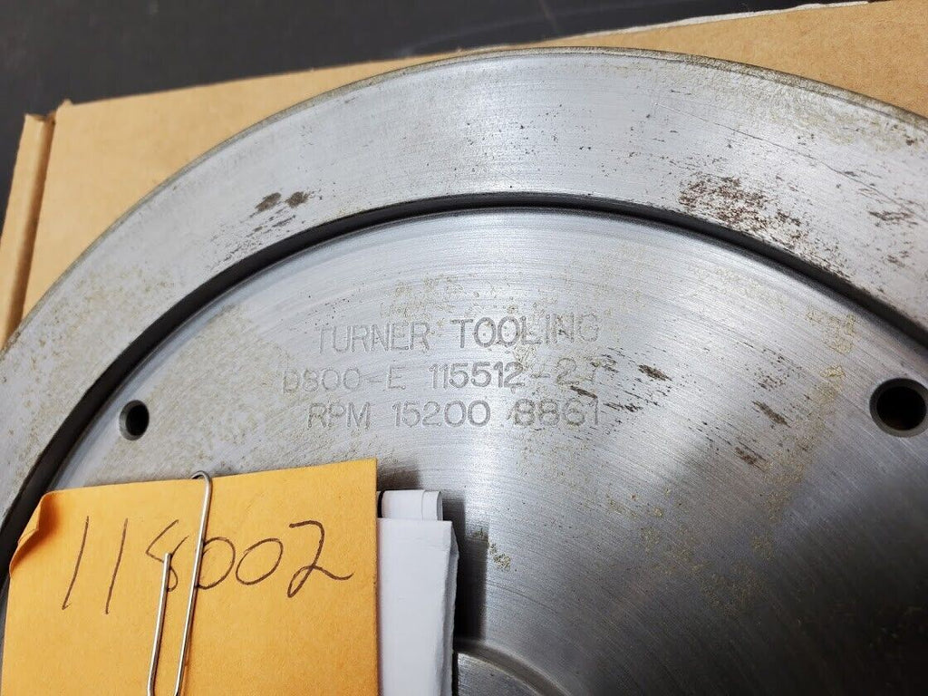 4x Turner Grooved 8" Diamond Plated Grinding Wheel Sapphire 800 Grit (H)