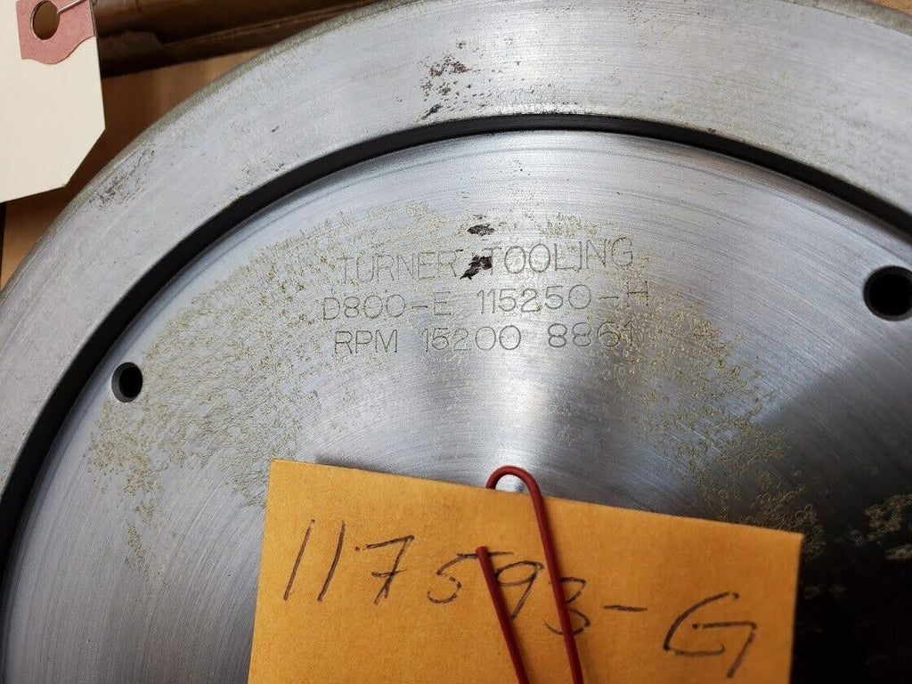 4x Turner Grooved 8" Diamond Plated Grinding Wheel Sapphire 800 Grit (H)