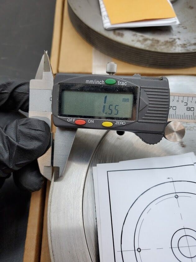 4x Turner Grooved 8" Diamond Plated Grinding Wheel Sapphire 800 Grit (H)