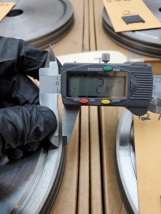 4x Turner Grooved 8" Diamond Plated Grinding Wheel W-Pattern 800 Grit FreeShip I