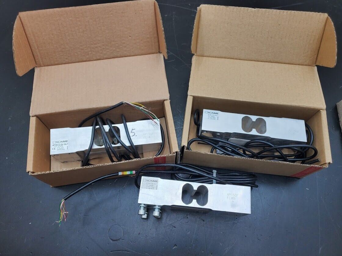 3x Scaime 150kg Aluminum Low Profile Load Cell AP150 C3 SH 10e F