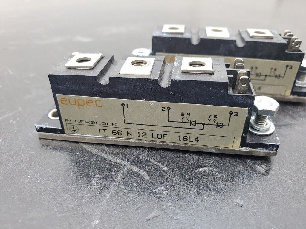 Eupec Powerblock Transistor Power Module TT 66 N 12 LOF 16L4 DD 76 N 16 L 13K0