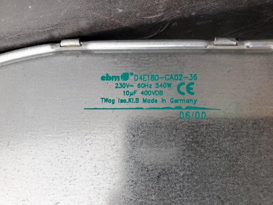 EBM Pabst D4E180-CA02-36 M4E068-LA Squirrel Cage Blower Fan 230VAC 540W 11"x12"