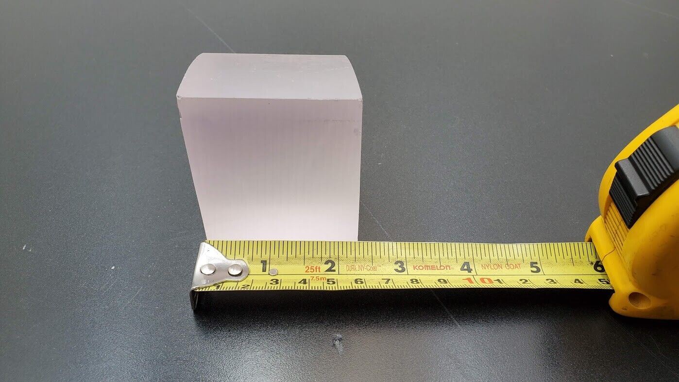 Industrial Crystal Synthetic Sapphire Ingot 1.95 Pounds (C)