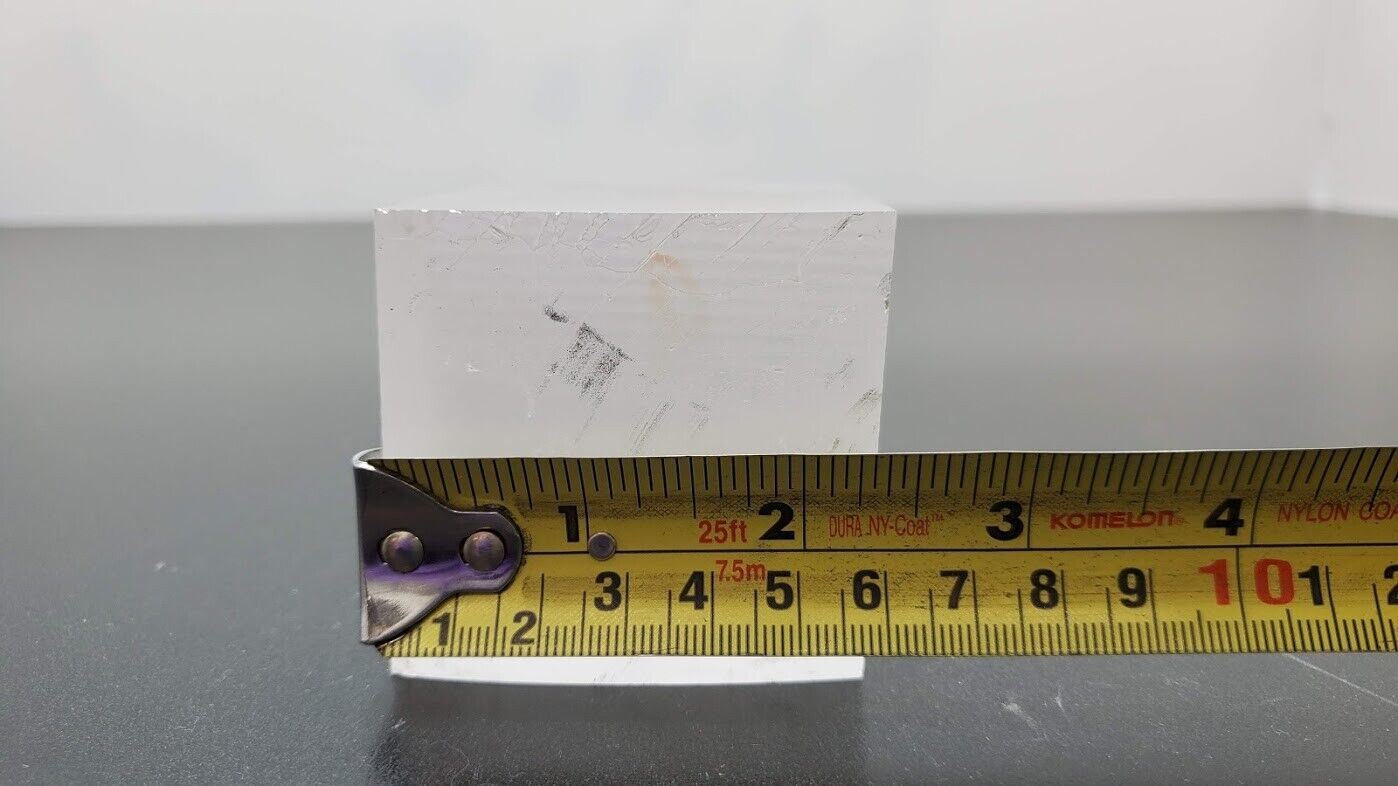 Industrial Crystal Synthetic Sapphire Ingot 2.05 Pounds (J)