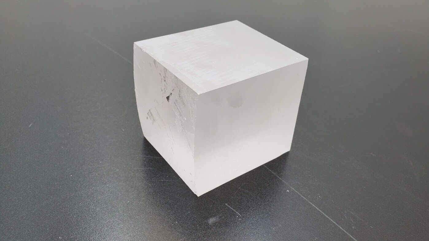 Industrial Crystal Synthetic Sapphire Ingot 2.05 Pounds (J)