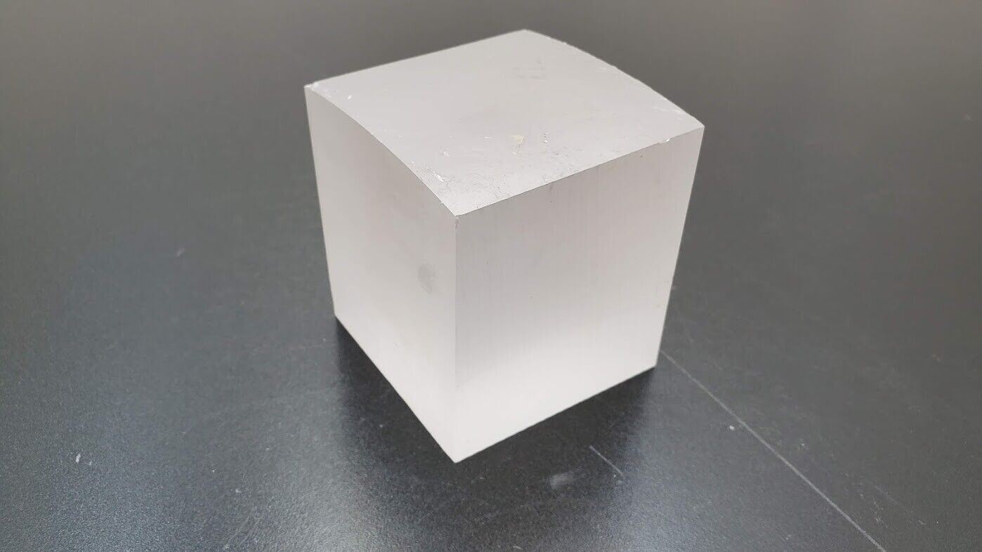 Industrial Crystal Synthetic Sapphire Ingot 2.05 Pounds (J)