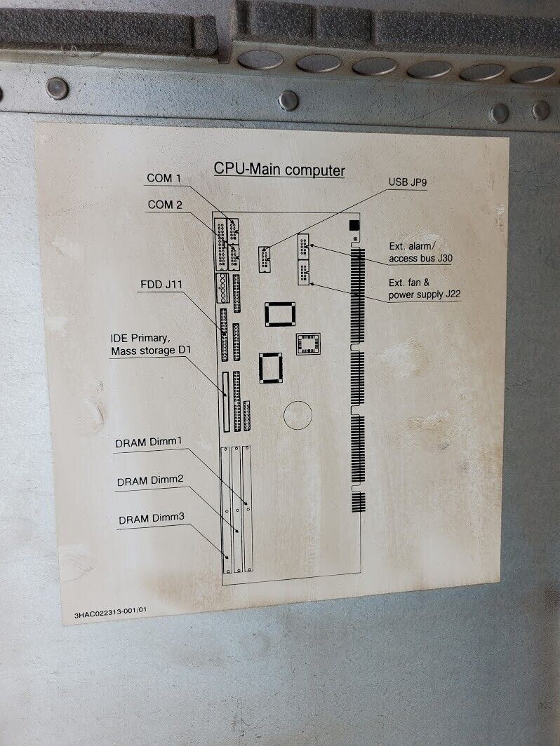 Danaher ABB Robot Control Computer S4CPLUS CPU 3HAC-6096-1/01 w/Breakout Panels
