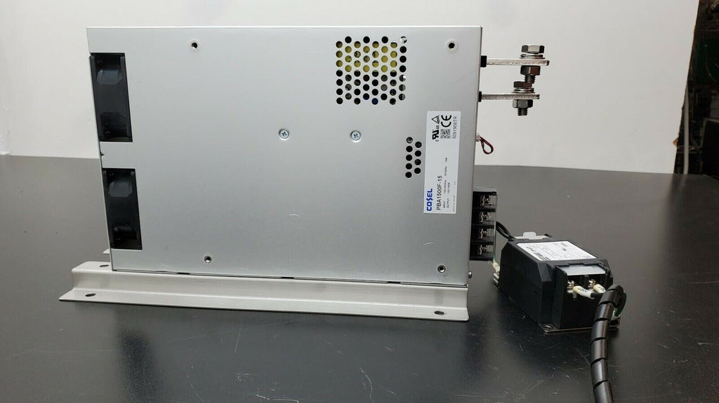 COSEL PBA1500F-15 Power Supply w/ NAC-20-472 Noise Filter 100-240Vac 15V DC 100A