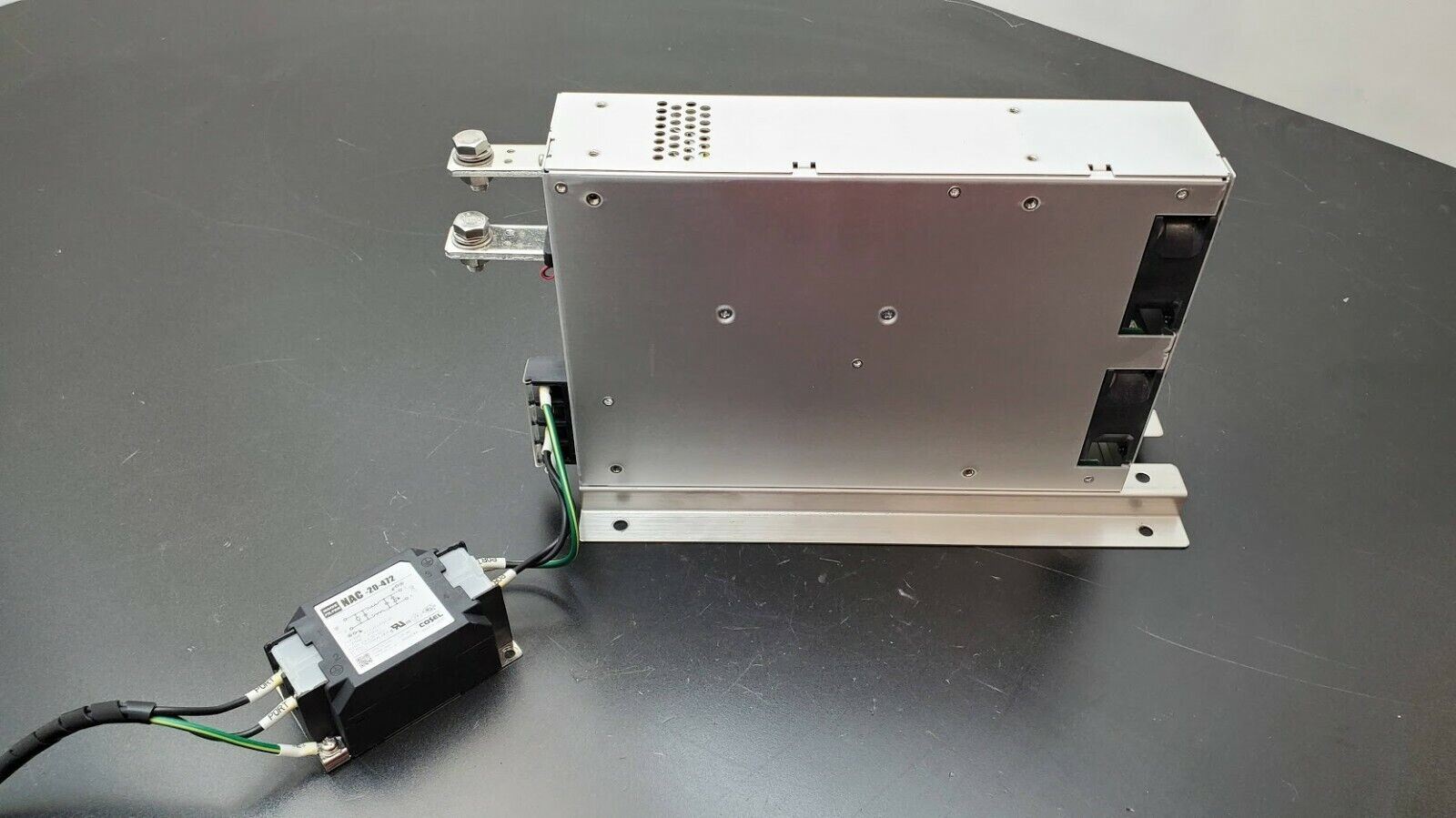 COSEL PBA1500F-15 Power Supply w/ NAC-20-472 Noise Filter 100-240Vac 15V DC 100A