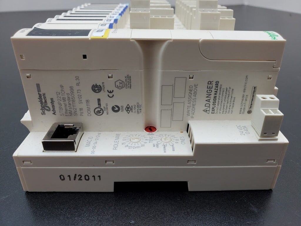 Schneider Telemecanique STBNIP2212 Ethernet MB TCP/IP NIM PLC Control Advantys B