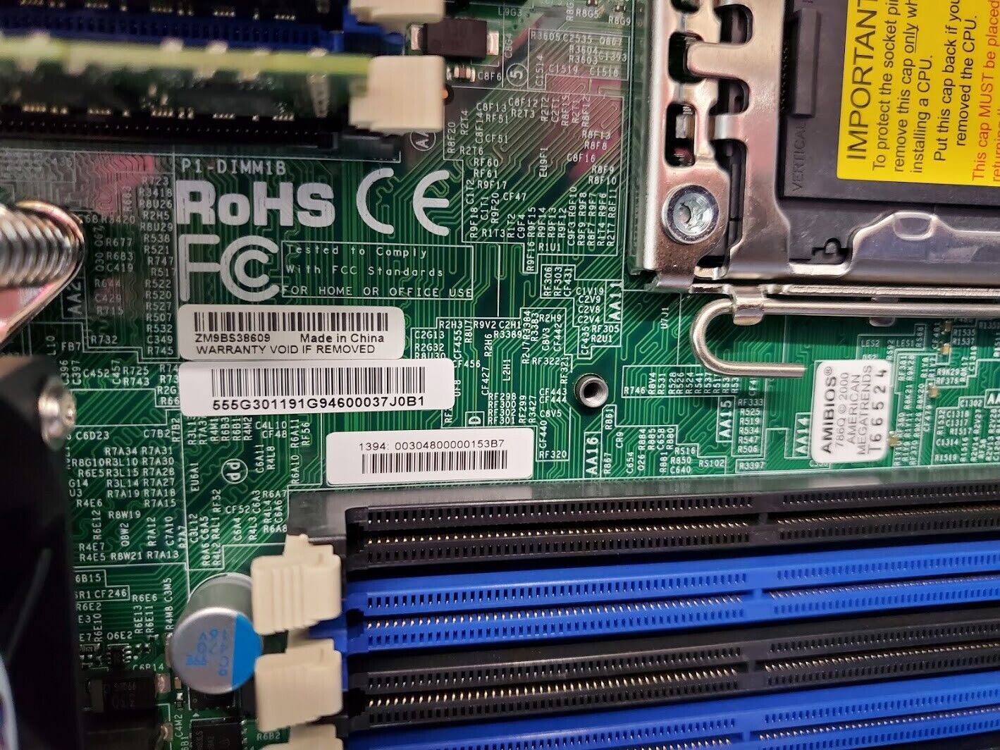 Supermicro X8DAi Rev 2.01 Computer Intel Xeon LGA 1366 DDR3 E-ATX I/O E5506 12GB