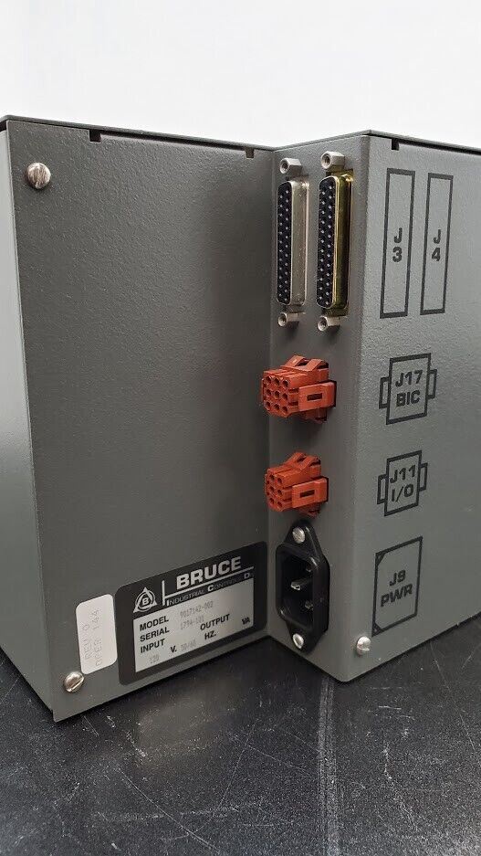Bruce 7355X Semiconductor Process Controller Unit w/ key Model 9017142-002 (C1)