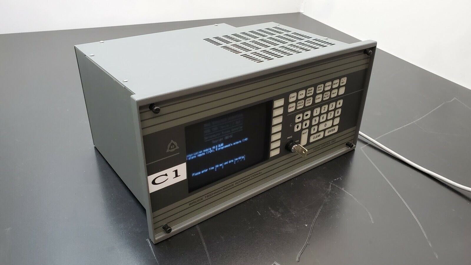 Bruce 7355X Semiconductor Process Controller Unit w/ key Model 9017142-002 (C1)
