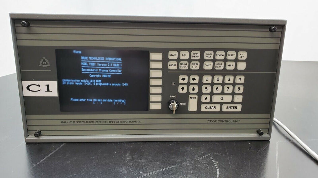 Bruce 7355X Semiconductor Process Controller Unit w/ key Model 9017142-002 (C1)