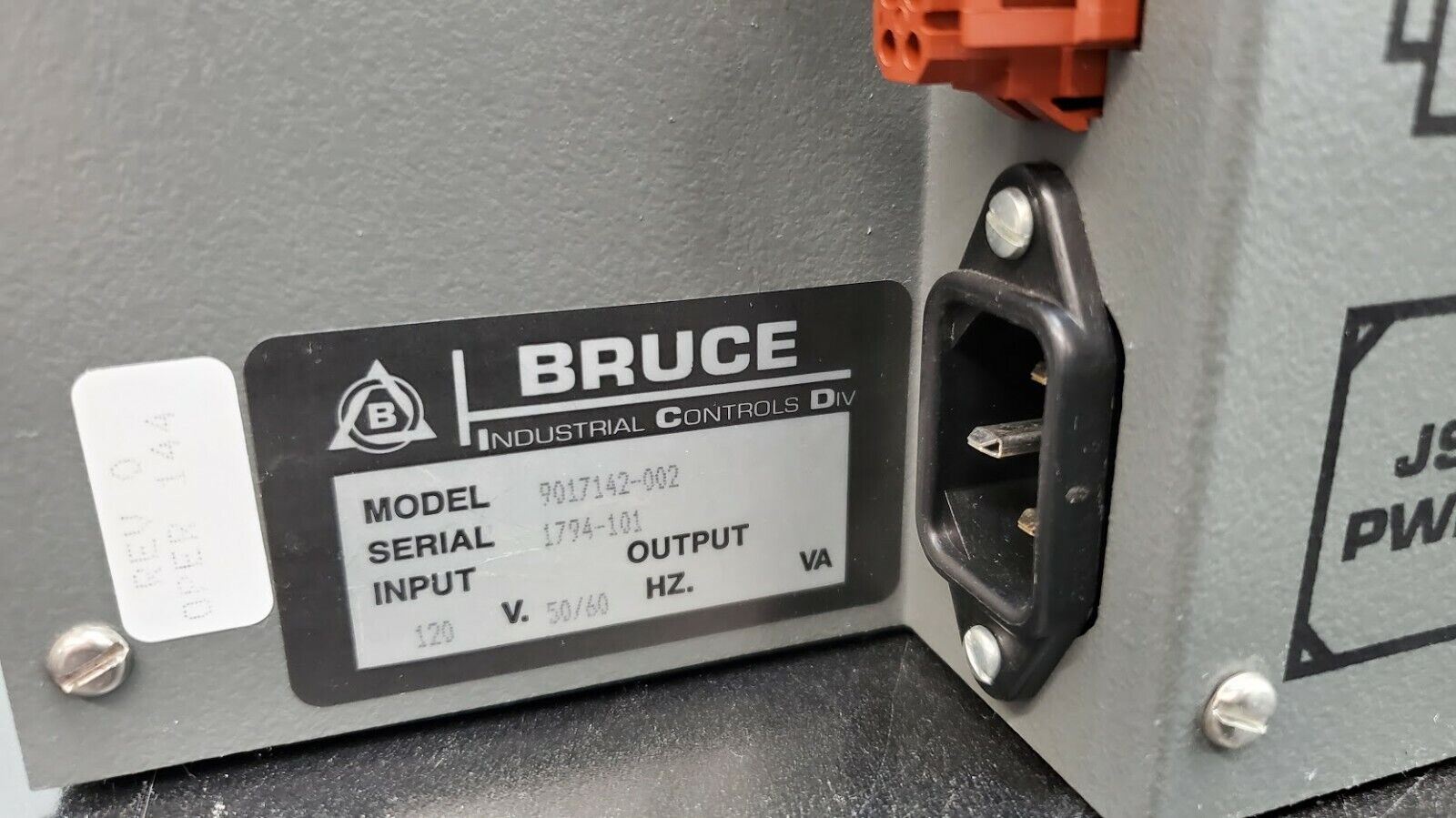 Bruce 7355X Semiconductor Process Controller Unit w/ key Model 9017142-002 (C1)