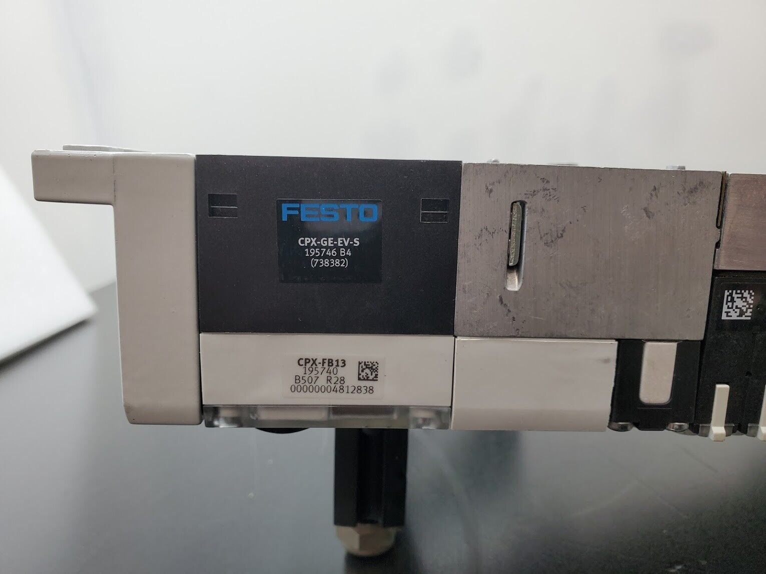 Festo Pneumatic 24 Valve Block Manifold CPX-GE-EV-S CPX-FB13 Regulator, Sensor
