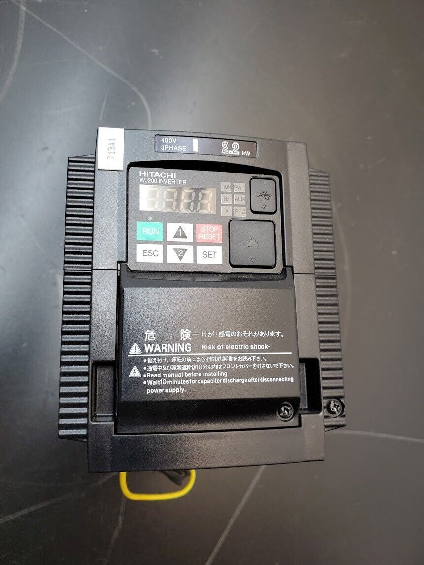 Hitachi VFD Inverter Drive WJ200-022HF 3 Phase 2.2KW 380-480V in/out 6A 3 HP