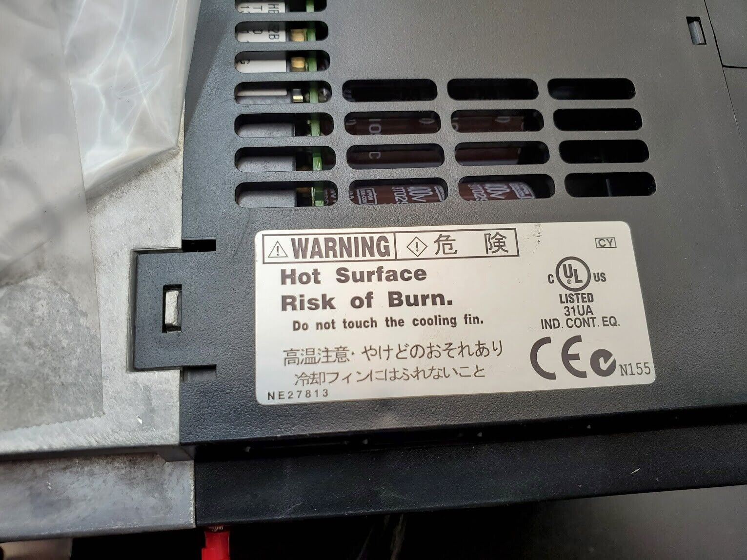 Hitachi VFD Inverter Drive WJ200-022HF 3 Phase 2.2KW 380-480V in/out 6A 3 HP