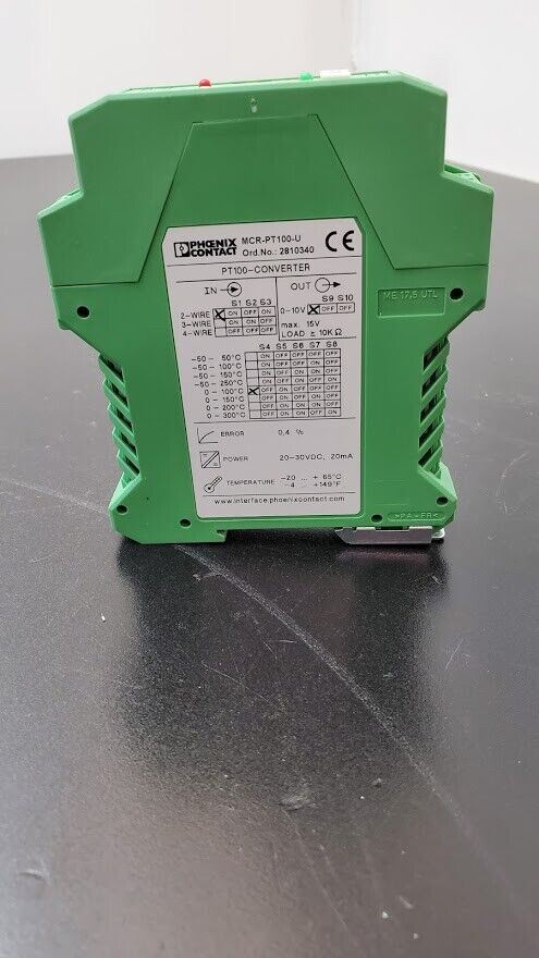 Phoenix Contact MCR-PT100-U 2810340 Resistance Thermometer Measuring Transducer