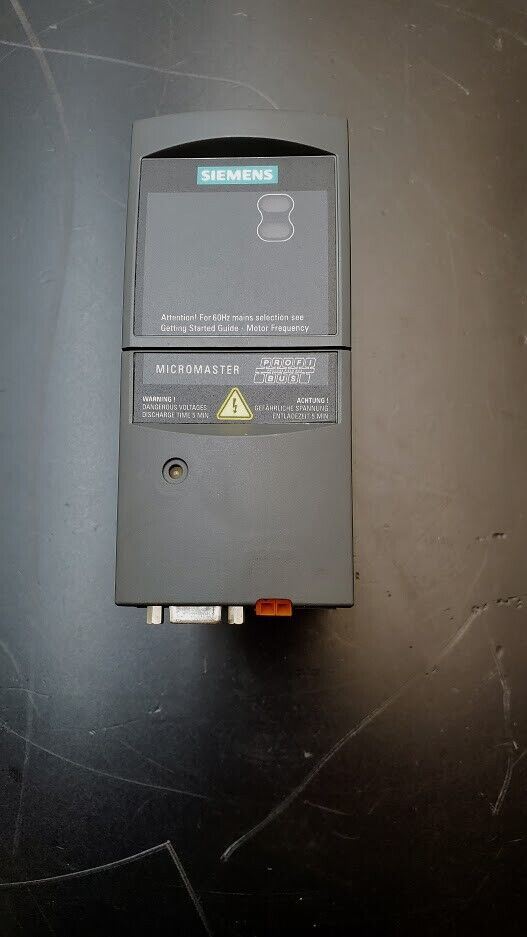 Siemens Micromaster 420 Drive 6SE6420-2AB15-5AA1 w/ 6SE6400-1PB00-0AA0 Module