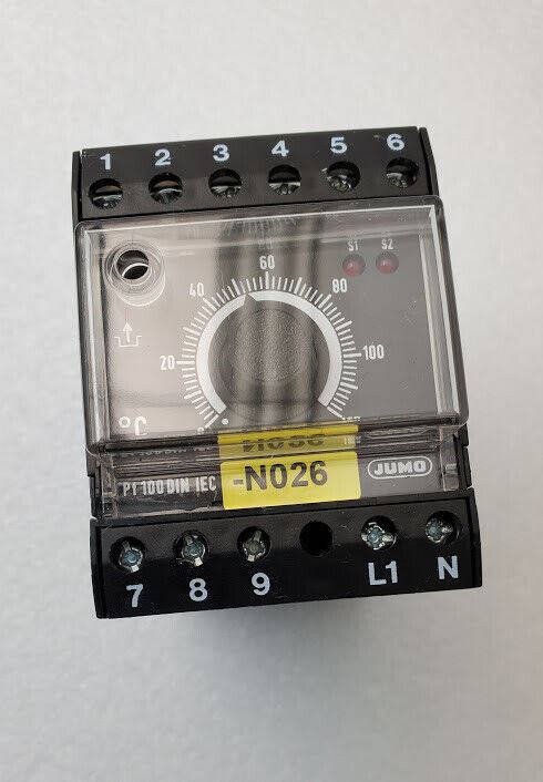 JUMO 701130 / 0253 - 001 - 02-205,245,056 Temperature Monitor Limiter 2A 230VAC