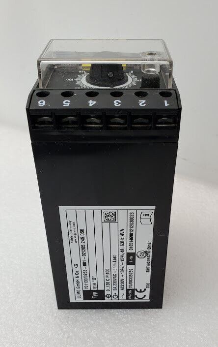 JUMO 701130 / 0253 - 001 - 02-205,245,056 Temperature Monitor Limiter 2A 230VAC