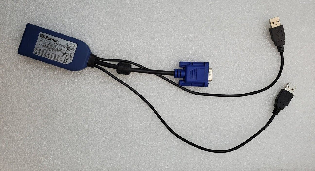Used Raritan Dominion D2CIM-DVUSB KX2 USB KVM Switch Virtual Media CIM Dongle