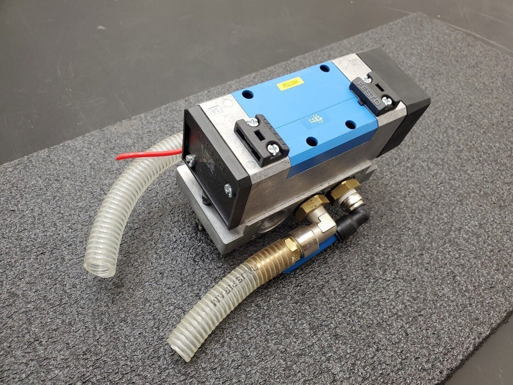 FESTO Pneumatic Manifold Air/Vacuum Valve VL-5/2-D-3-FR-C -13.7-240PSI w/Base