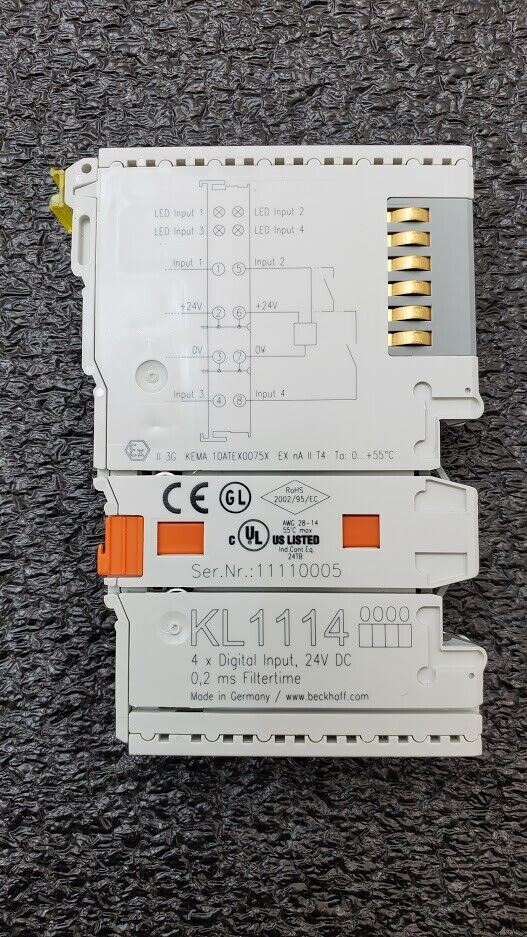 BECKHOFF KL1114, KL 1114, 4x Digital Input Module 24VDC  0,2ms