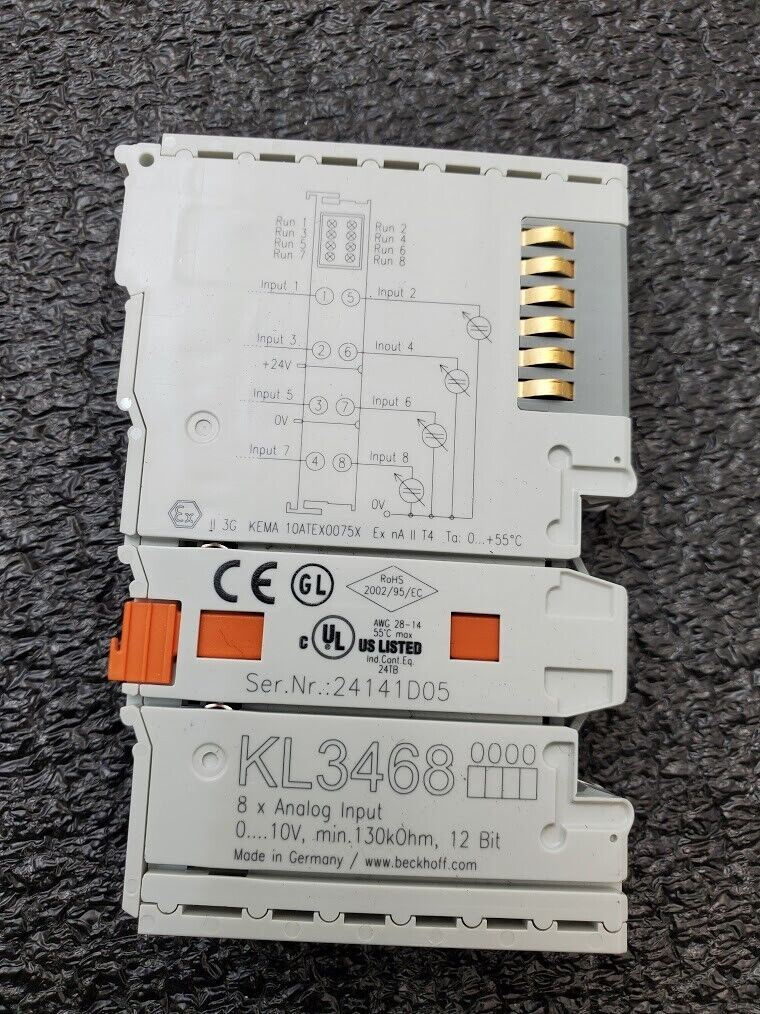 Beckhoff KL3468 8x Analog Input Terminal Module 0-10 V  KL 3468