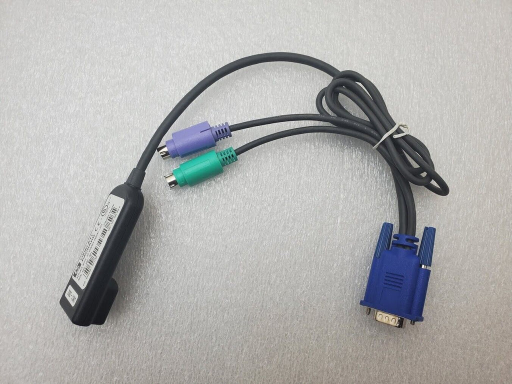 LOT OF 12 HP 286597-001 520-290-005 KVM LAN Ethernet Interface Adapter PS2 VGA