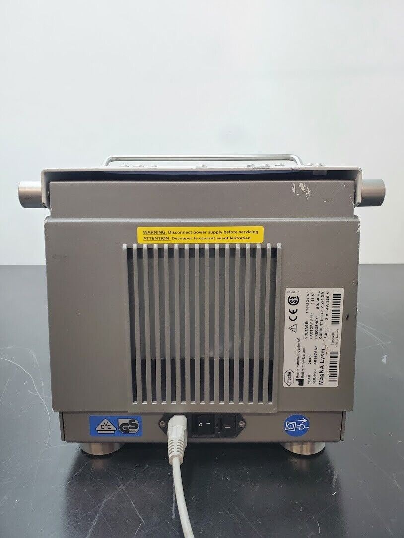 Roche MagNA Lyser Benchtop Homogenizer 7000 RPM  115VAC Tested Working yr: 2005