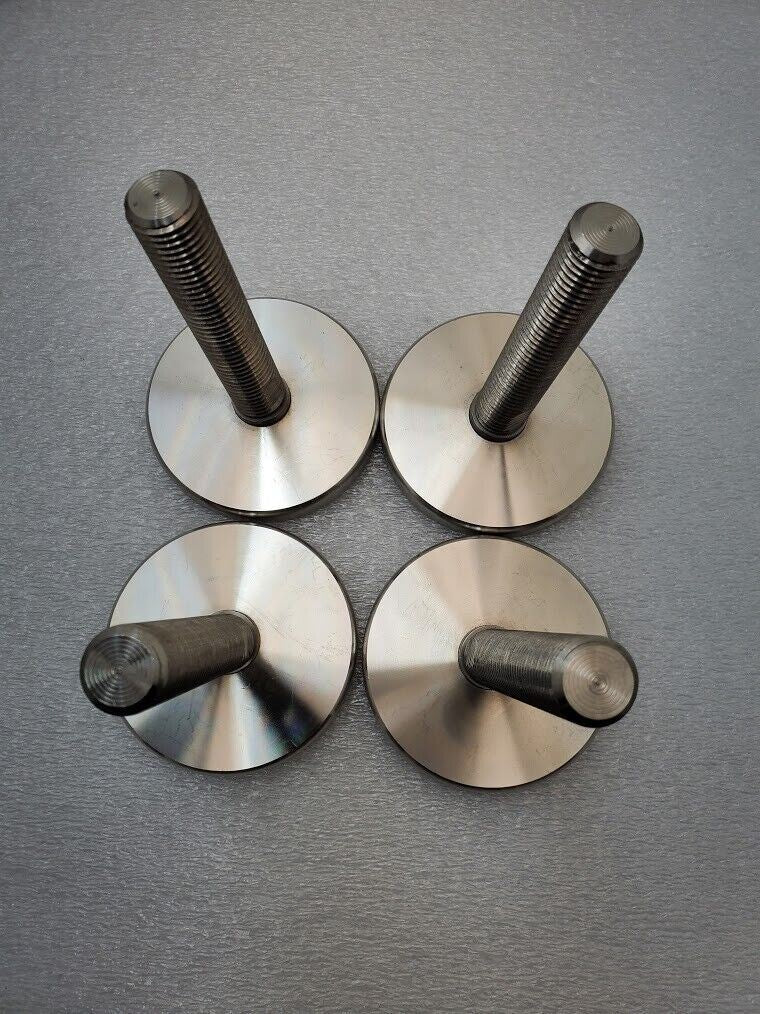 4x M20x2.5 Adjustable Stainless Steel Adjustable Machine Foot 1 Ton 90mm x100mm