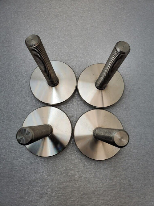 4x M20x2.5 Adjustable Stainless Steel Adjustable Machine Foot 1 Ton 90mm x100mm