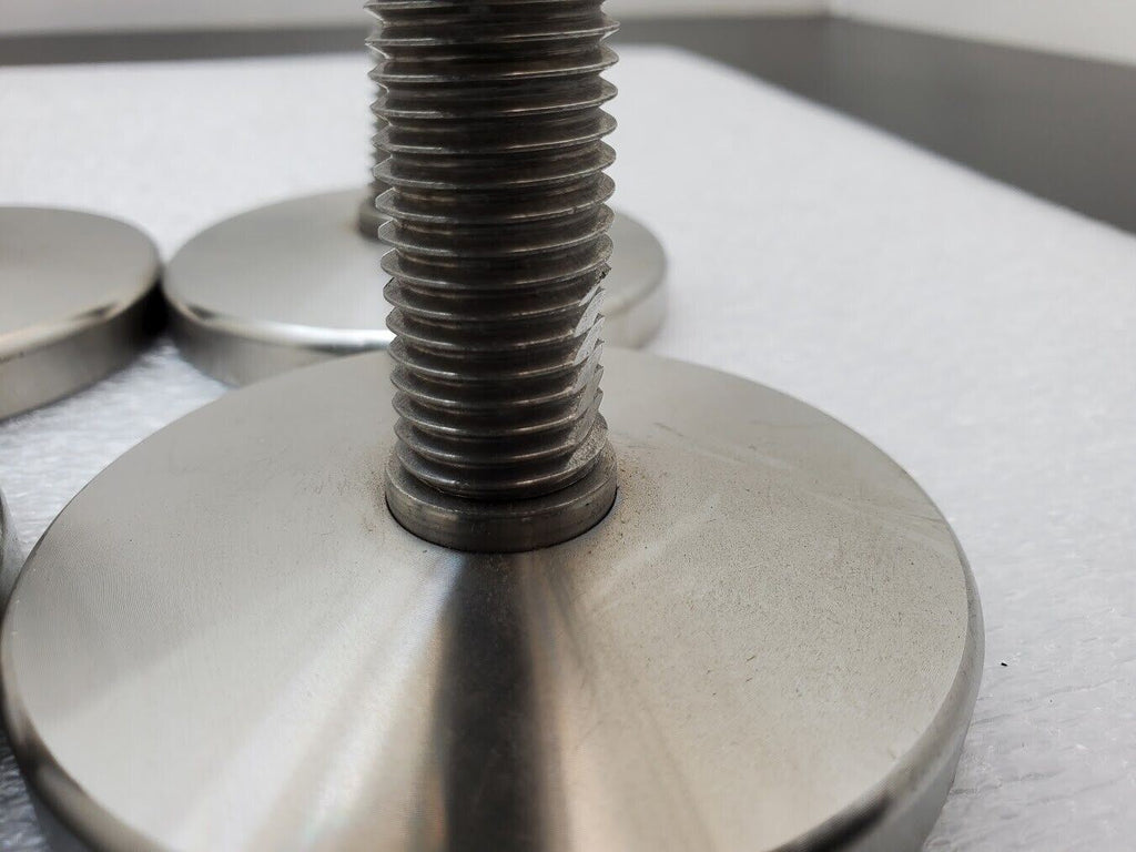 4x M20x2.5 Adjustable Stainless Steel Adjustable Machine Foot 1 Ton 90mm x100mm