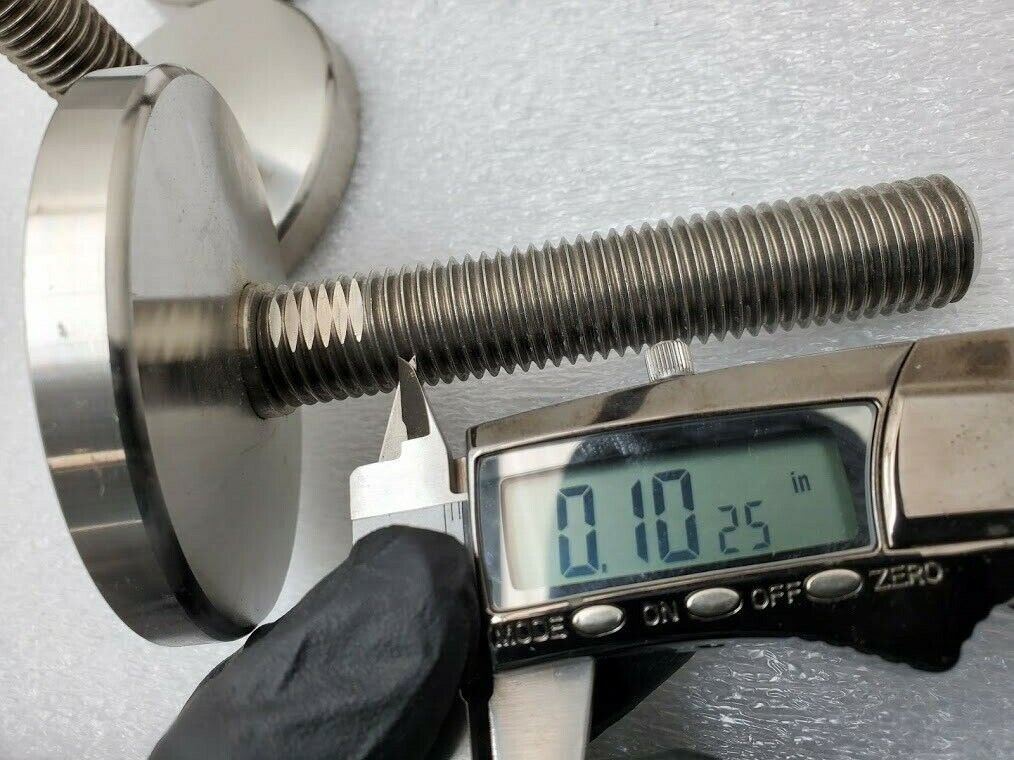 4x M20x2.5 Adjustable Stainless Steel Adjustable Machine Foot 1 Ton 90mm x100mm