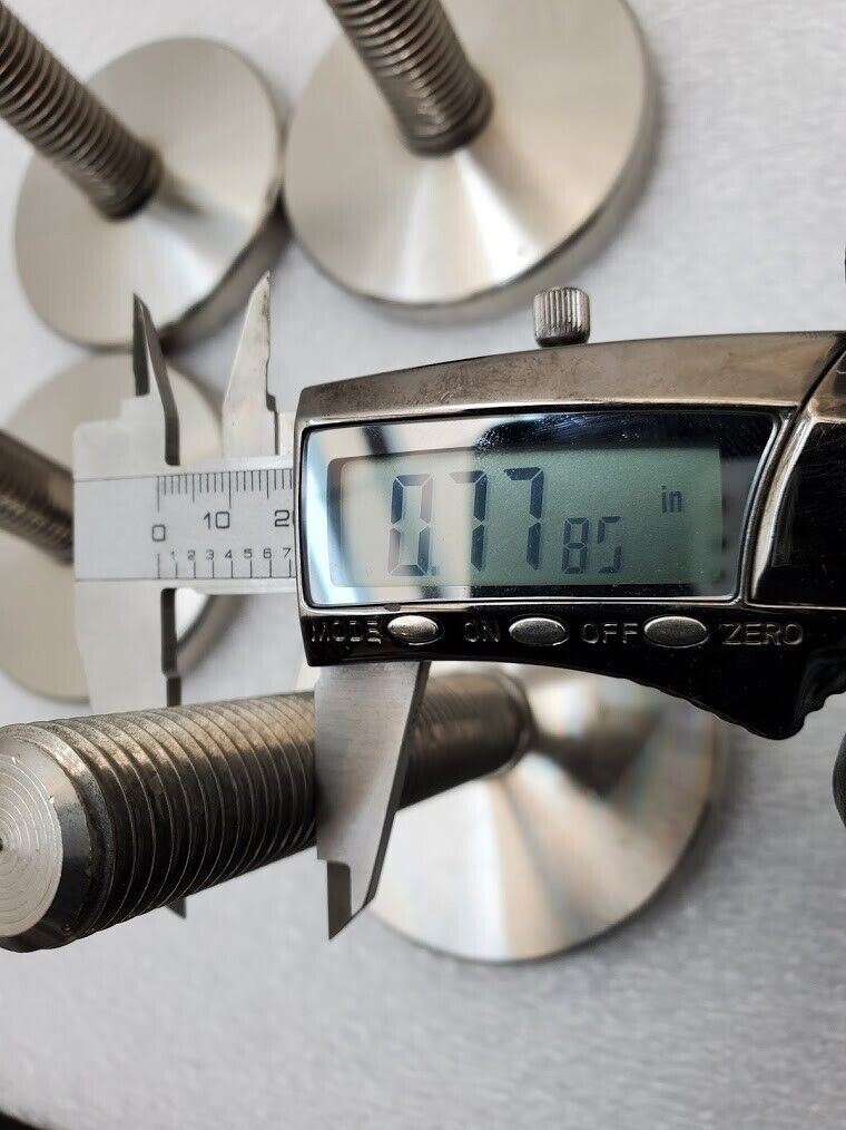 4x M20x2.5 Adjustable Stainless Steel Adjustable Machine Foot 1 Ton 90mm x100mm