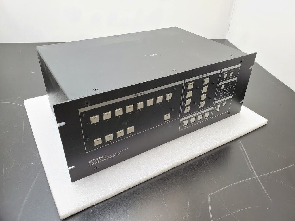 Inline IN31208 12-Input, 8-Output Presentation Switcher for RGBHV Audio Power On