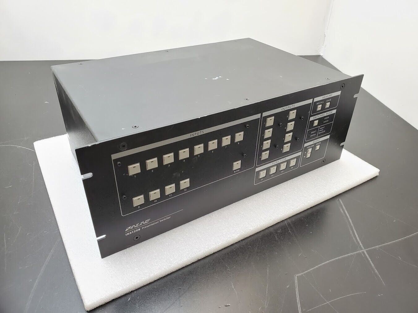 Inline IN31208 12-Input, 8-Output Presentation Switcher for RGBHV Audio Power On