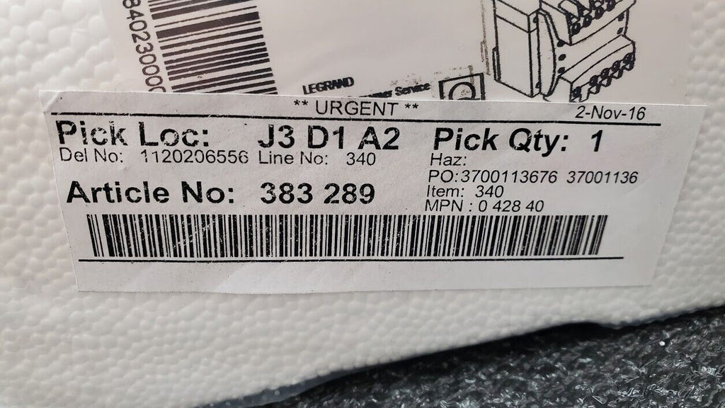 LEGRAND 42840 Control Panel Transformer 1-Phase PRI 230-400V SEC 12-24V  40VA