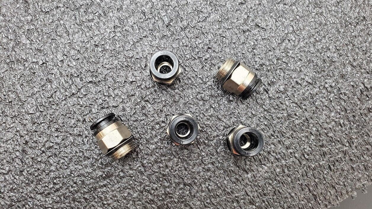 5x SMC KAH10-U04 Antistat One-Touch Fittings 10mm Applicable Tubing 1/2" Thread