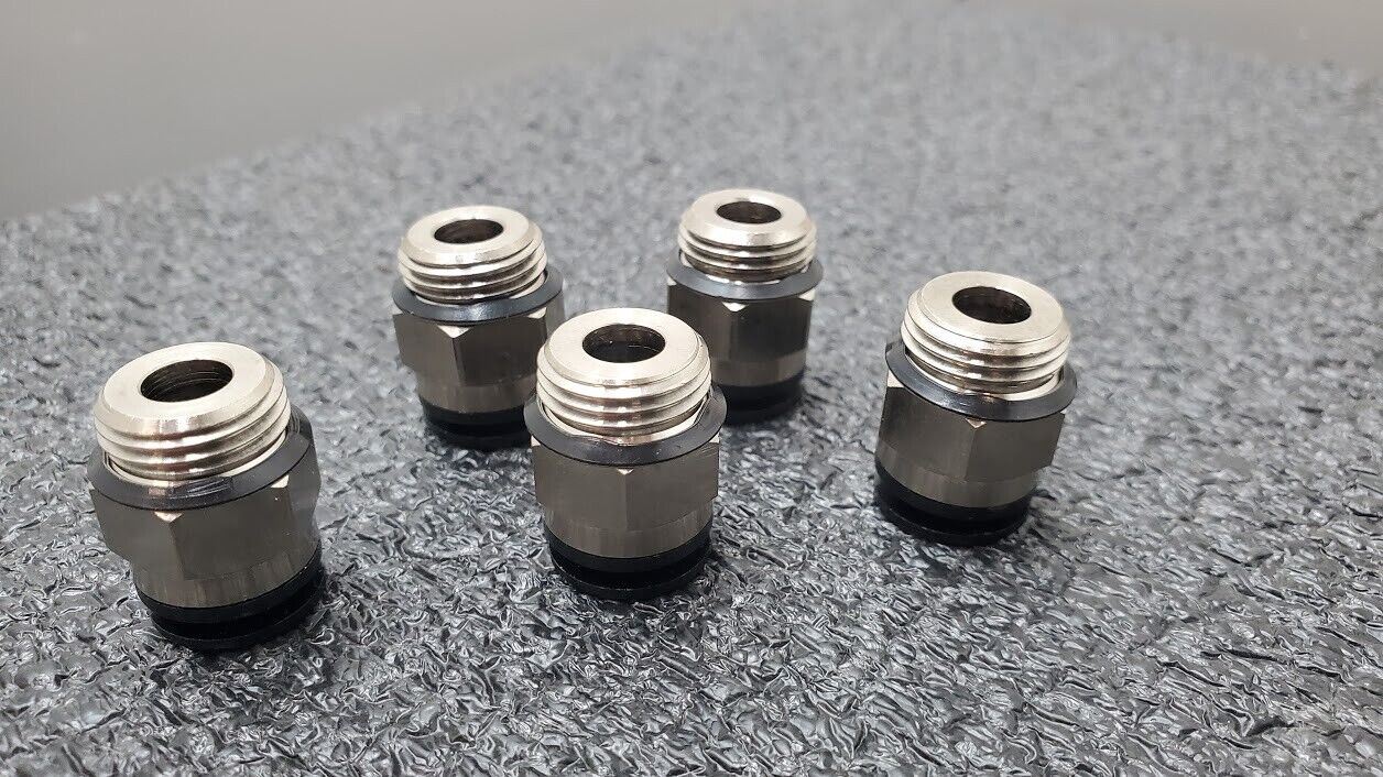 5x SMC KAH10-U04 Antistat One-Touch Fittings 10mm Applicable Tubing 1/2" Thread