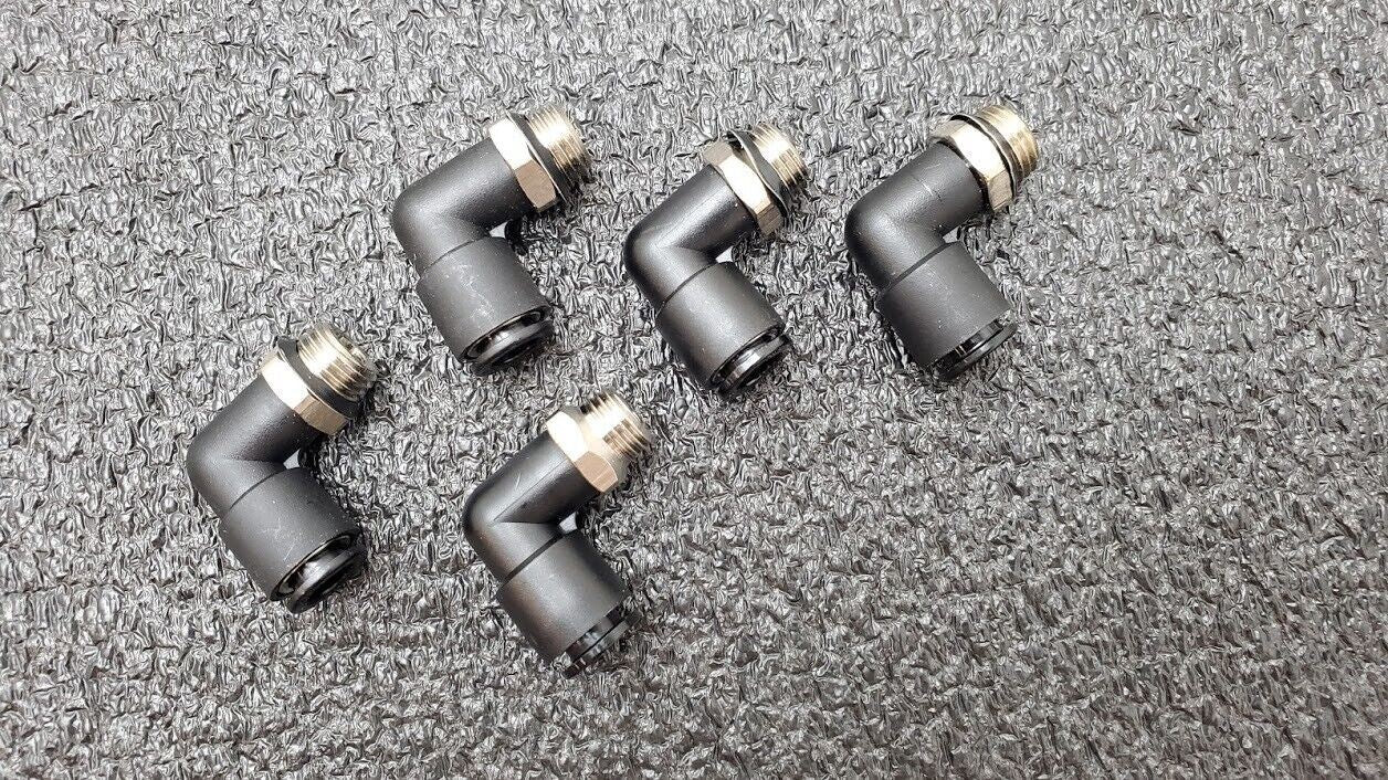 5x SMC KAL08-U02 Antistat One-Touch Fittings 8mm Applicable Tubing 1/4" Thread