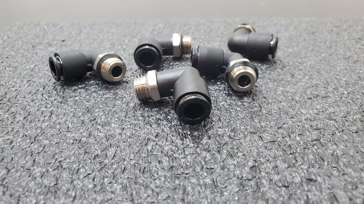 5x SMC KAL08-U02 Antistat One-Touch Fittings 8mm Applicable Tubing 1/4" Thread